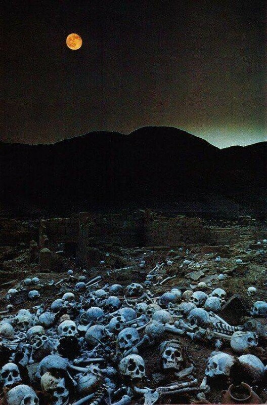 Разграбленное кладбище инков, Перу, 1973 год.