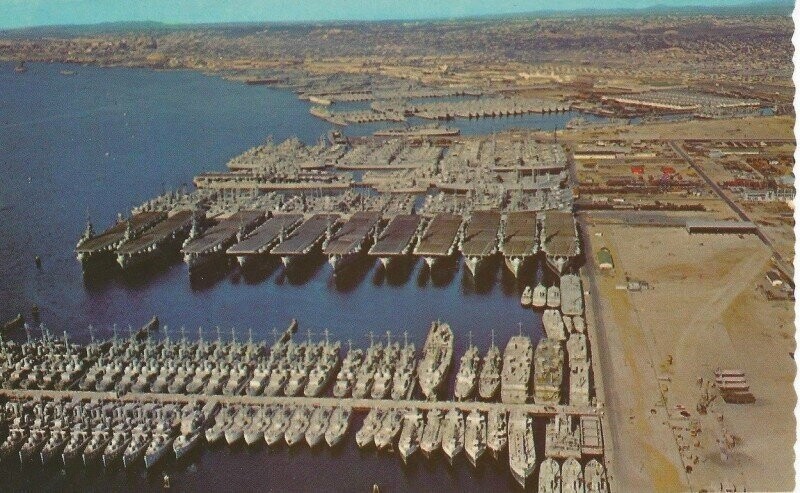 База резерва Военно-морских сил США после Второй мировой войны В Сан-Диего, 1946 г.