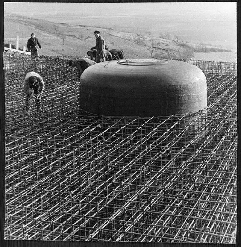 Строительство бункера. Восточная Пруссия, 1940-е годы.