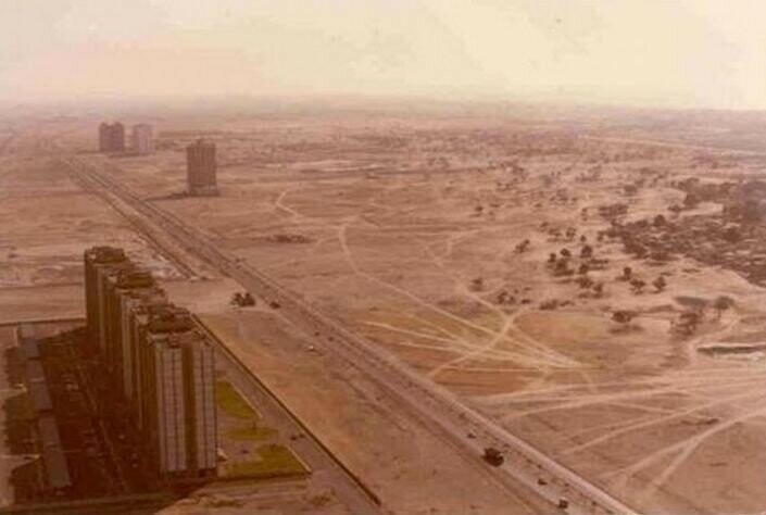 Дубай, проспект Шейха Заяда 1991