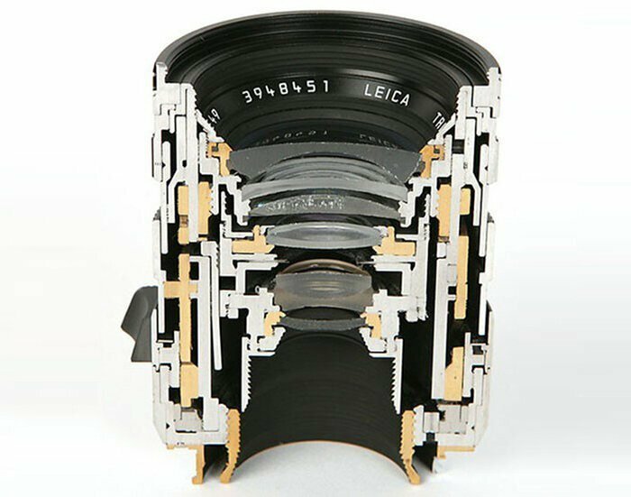 24. Объектив фотоаппарата Leica в разрезе
