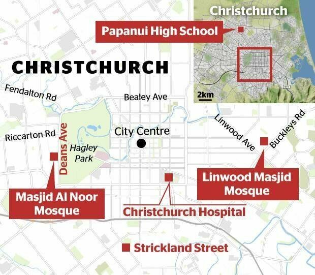 В Новой Зеландии расстреляли молящихся в двух мечетях 