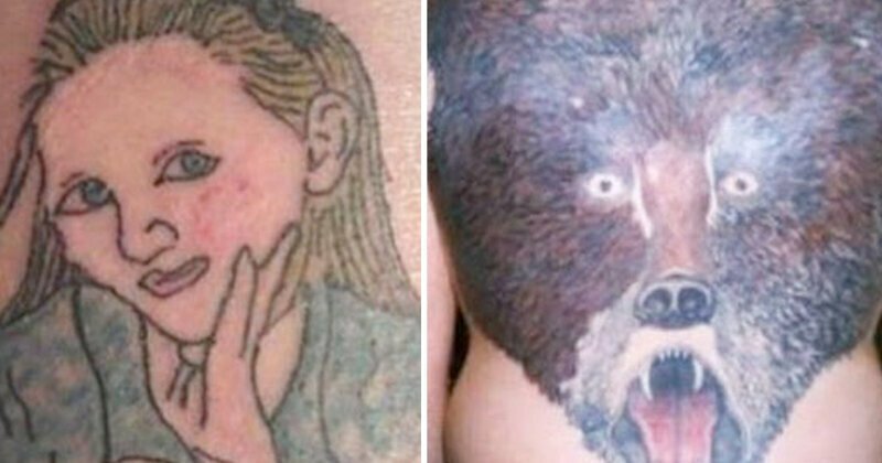 20 образцов худших портретных татуировок со всего мира