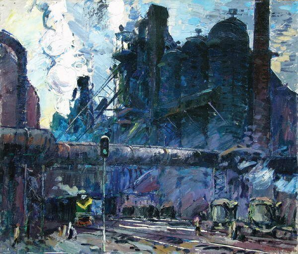Утро Карагандинского металлургического завода