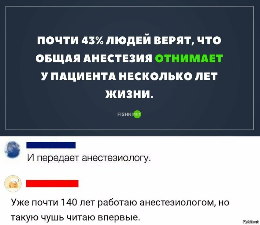 Анестезиологи отнимают нашу жизнь