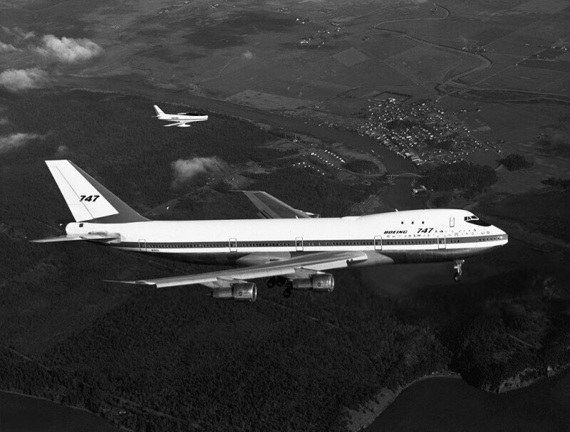 Первый полет самолета Boeing 747, 9 февраля 1969 года, США