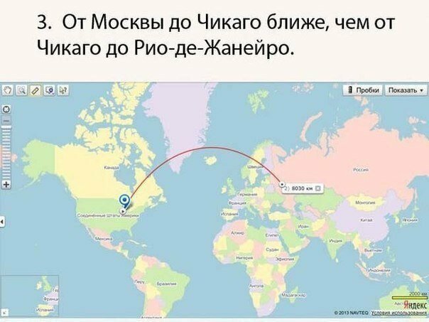 Россия в  интересных фактах