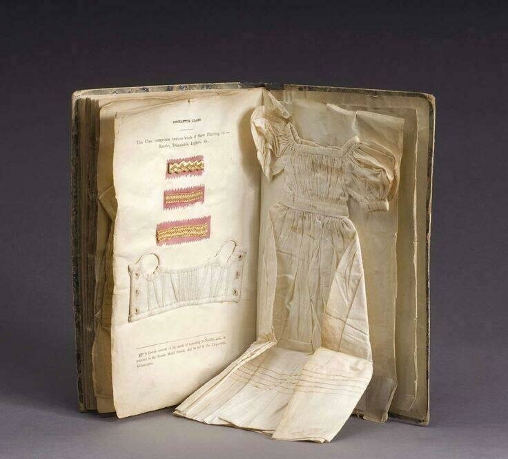  Книга по рукоделию с образцами. Дублин, Ирландия. 1833-1837 гг. 