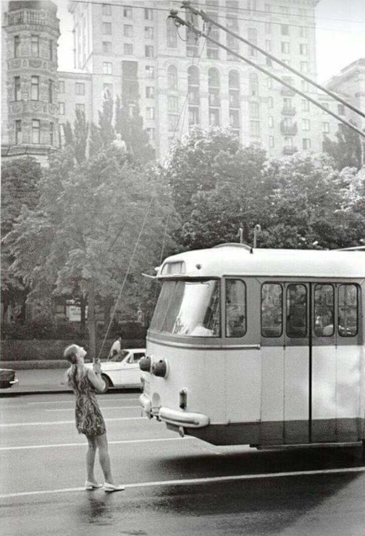 Водитель троллейбуса, 1975 год 