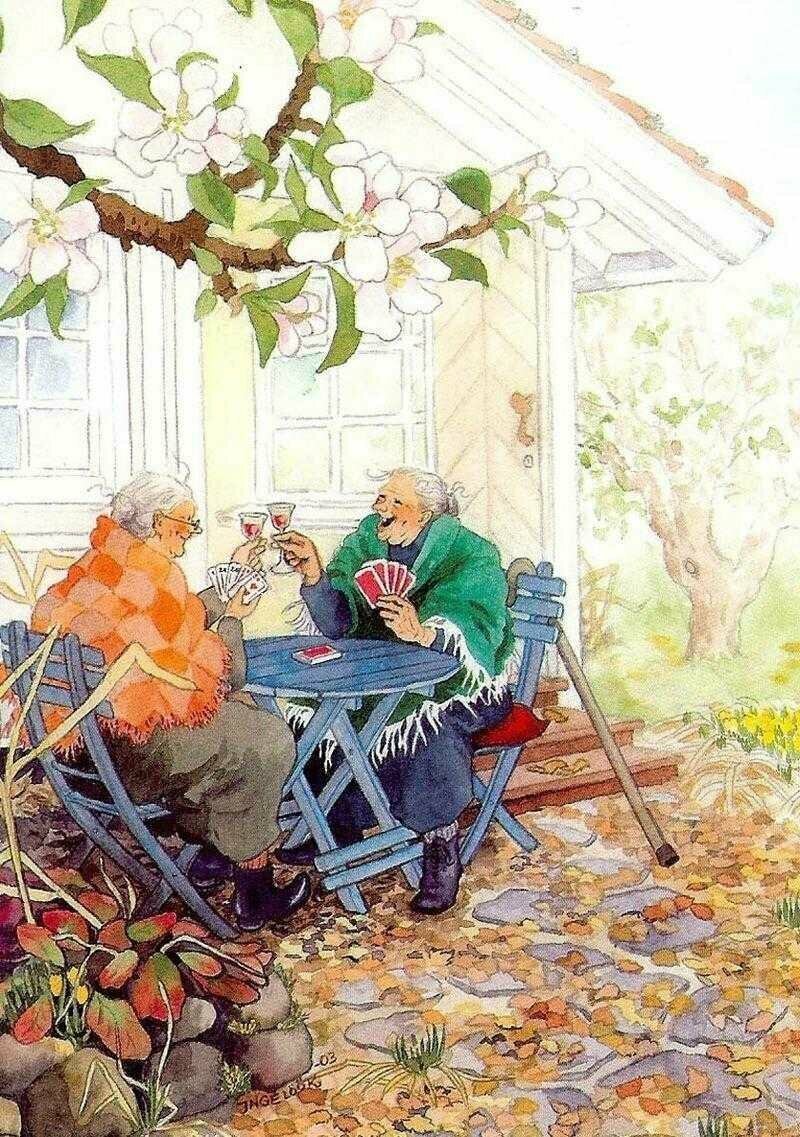 Старушки-авантюристки в картинах финской художницы научат любить жизнь в любом возрасте