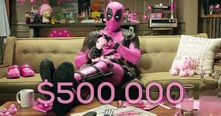  Розовый Дэдпул — $ 500 000