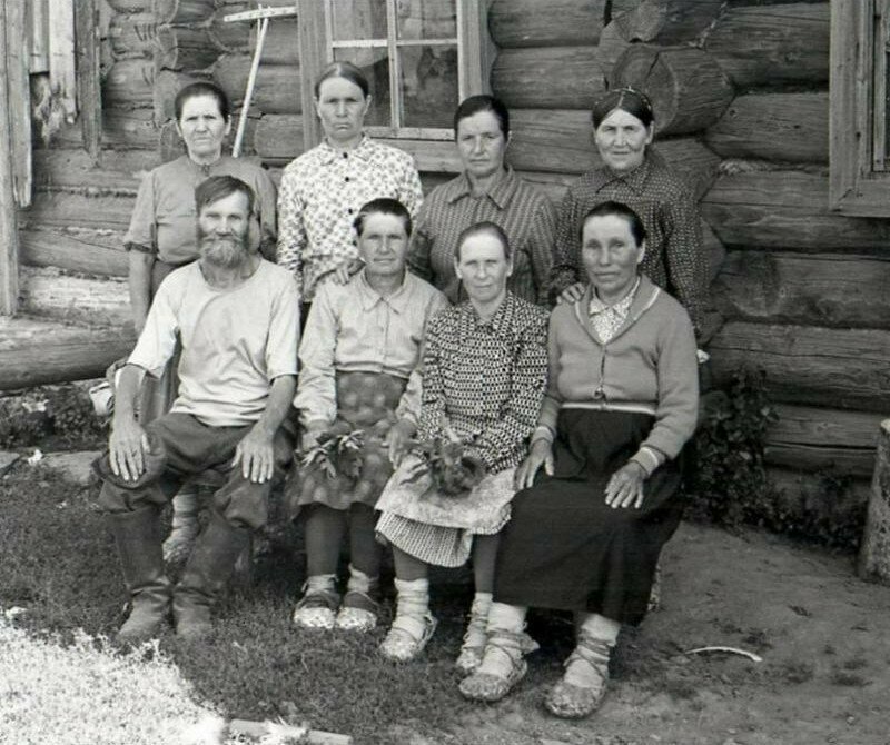 Колхозники в лаптях, 1961 год, СССР