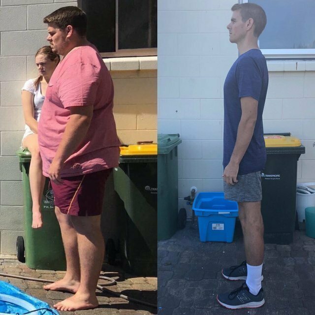 3. Прогресс за 9 месяцев: парень потерял 70 кг