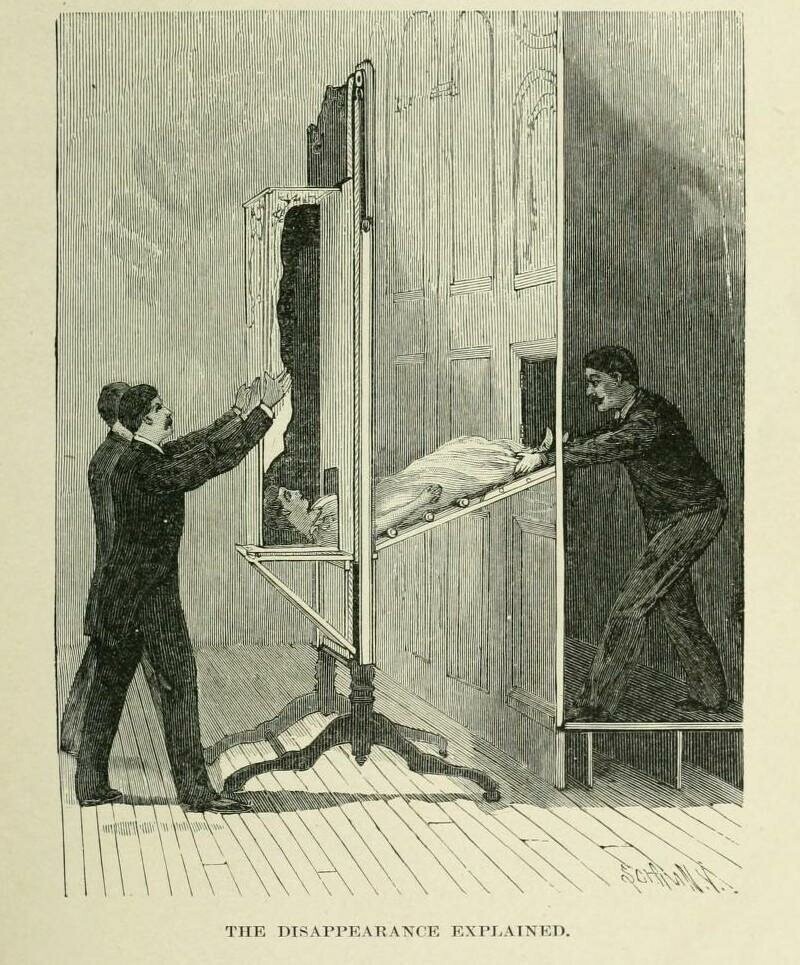 Сценические иллюзии, фокусы и трюковая фотография из книги 1897 года