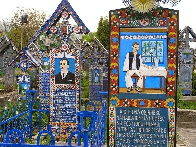 Черный юмор на румынском кладбище