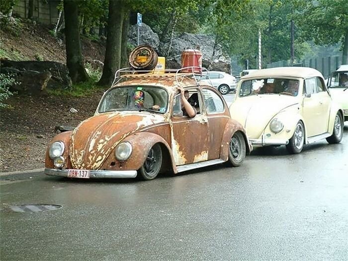 Модная ржавчина: Volkswagen Beetle Rat Look