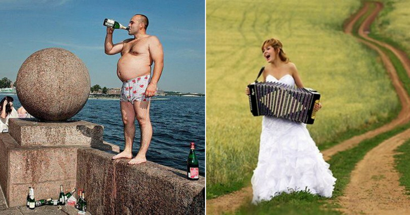 Фотографии, показывающие, насколько похожи городские и деревенские свадьбы