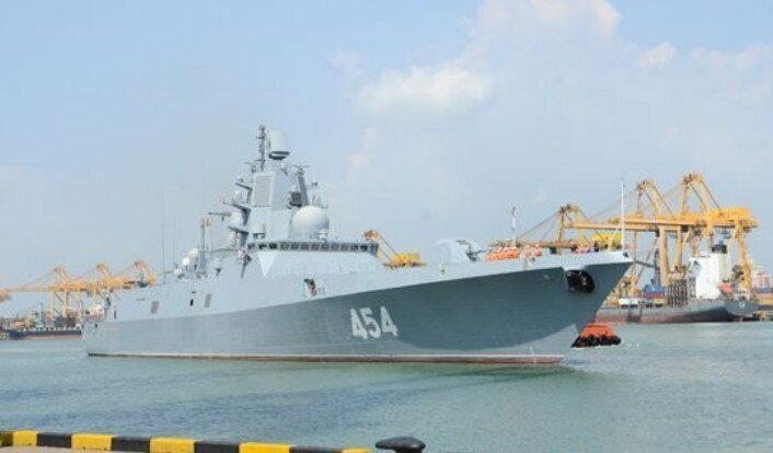 Фрегат «Адмирал Флота Советского Союза Горшков» на Шри-Ланке