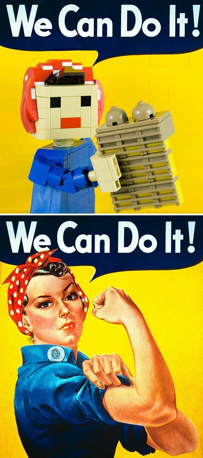 37. "We Can Do It!" (Мы можем сделать это!), плакат Дж. Говарда Миллера