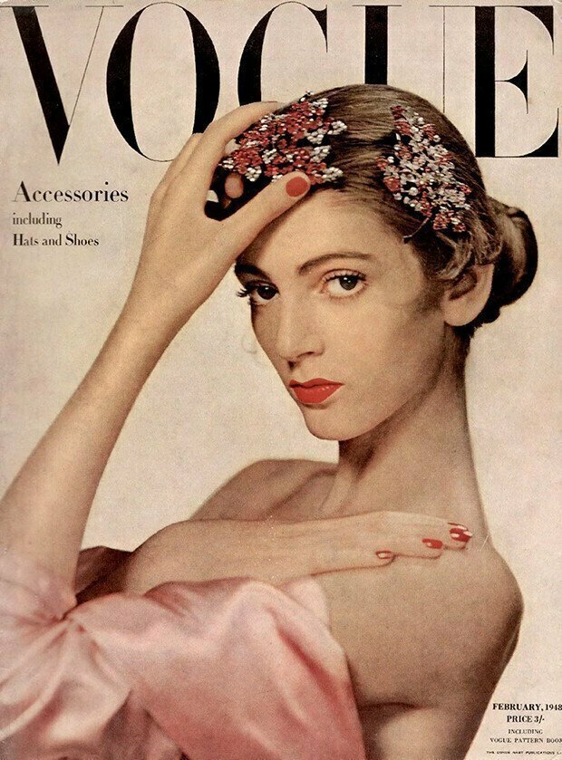 Уже в 1947 году её фотография попала на обложку журнала «Vogue»