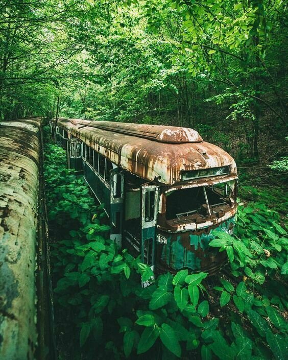 3. «Заброшенный поезд в Пенсильвании»