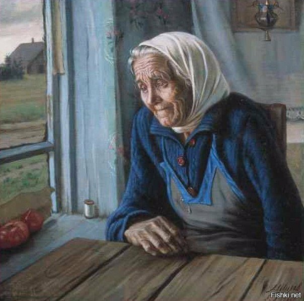 серия картин "русские бабушки"