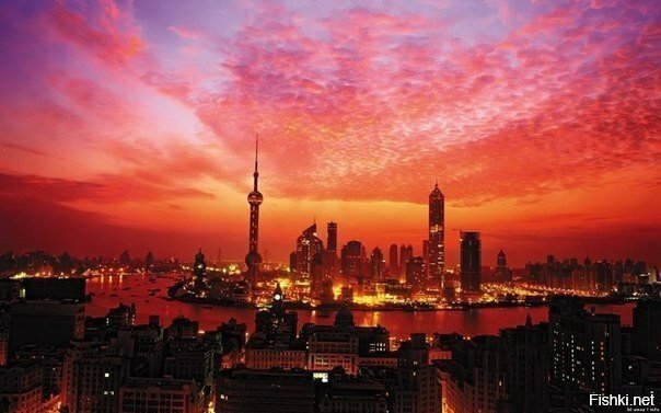 Вечерний Шанхай, Китай