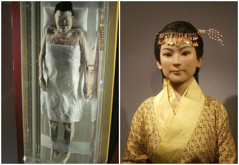 4. 2000-летняя мумия женщины, у которой сохранились волосы, ресницы, и кровь в венах