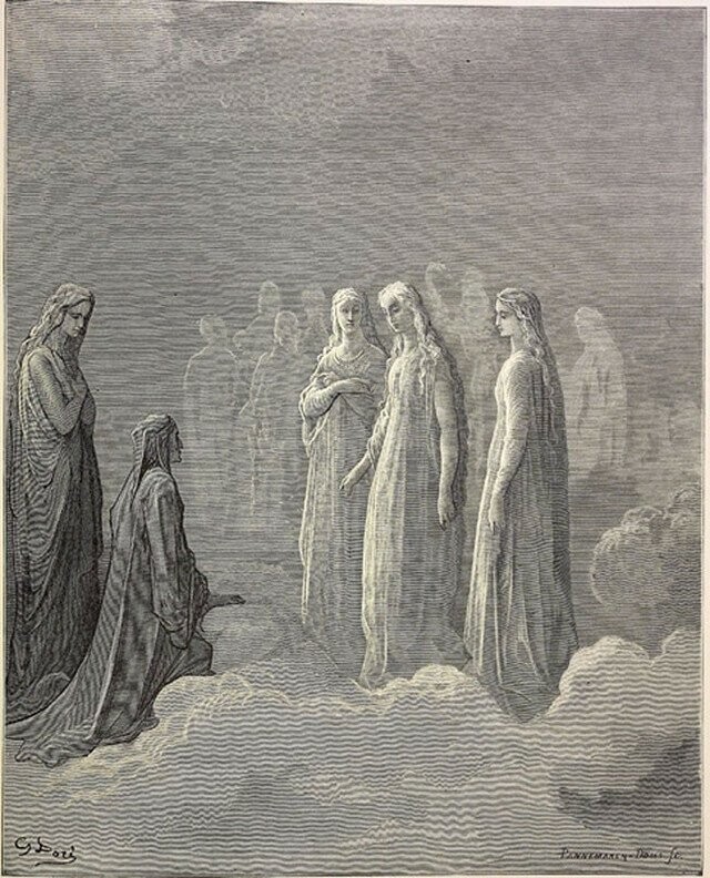 Иллюстрации Гюстава Доре к 3-й части «Божественной комедии». Paradise (Рай), 1868 год