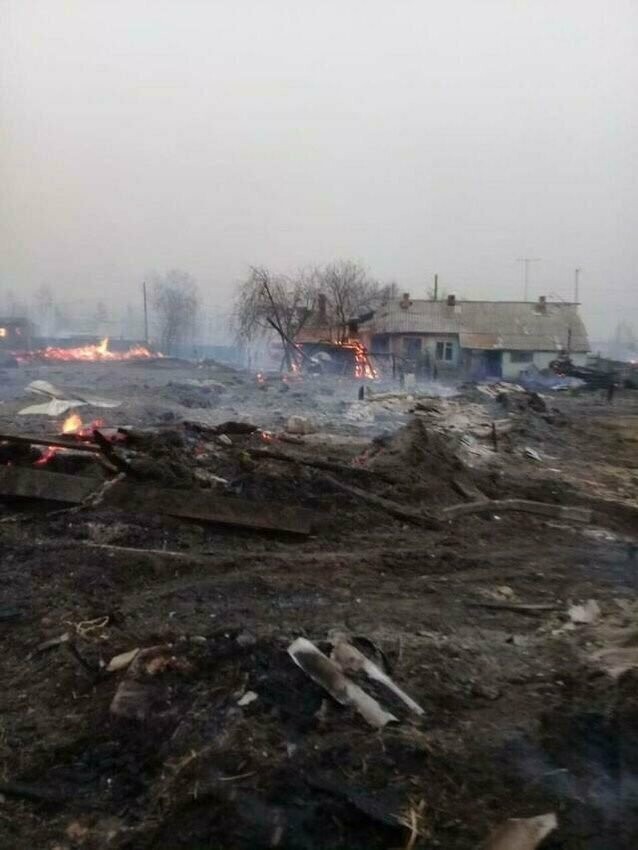 В Забайкалье стремительно растет площадь пожаров, горят целые деревни