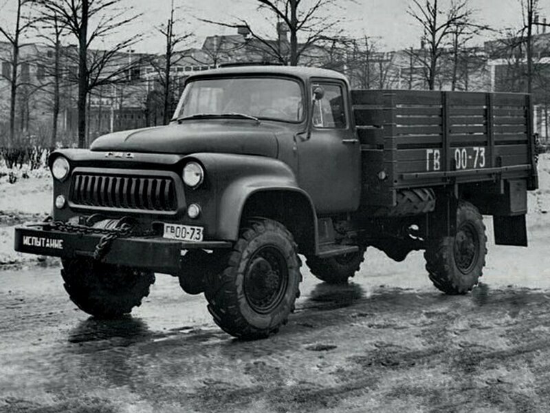 Переходный вариант. Опытный грузовой автомобиль ГАЗ-66А 