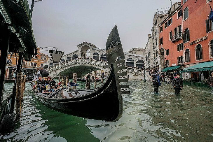Прогулка по затопленной Венеции 2018г