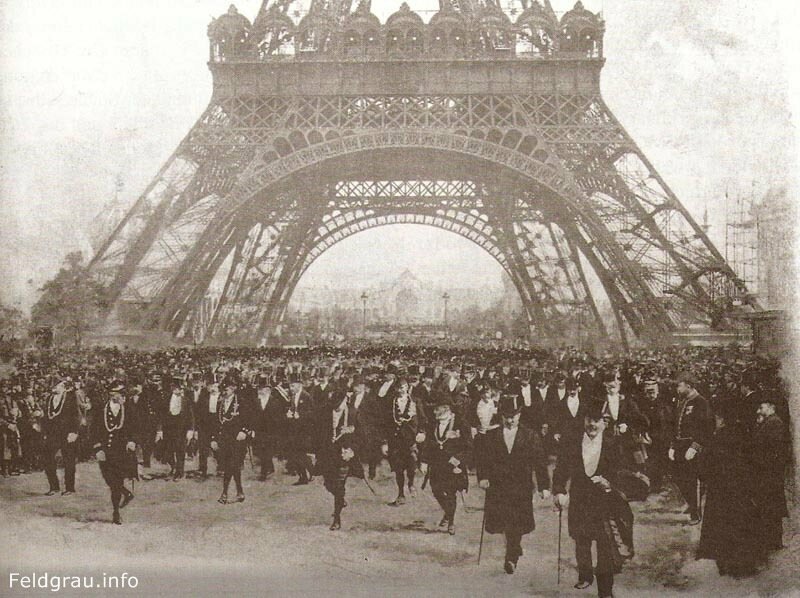Официальная церемония открытия Всемирной торговой выставки, 14 апреля 1900 года. 