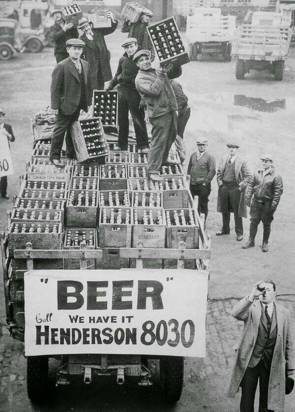 Торговцы готовятся к отмене сухого закона в Огайо, США, 1933 год 