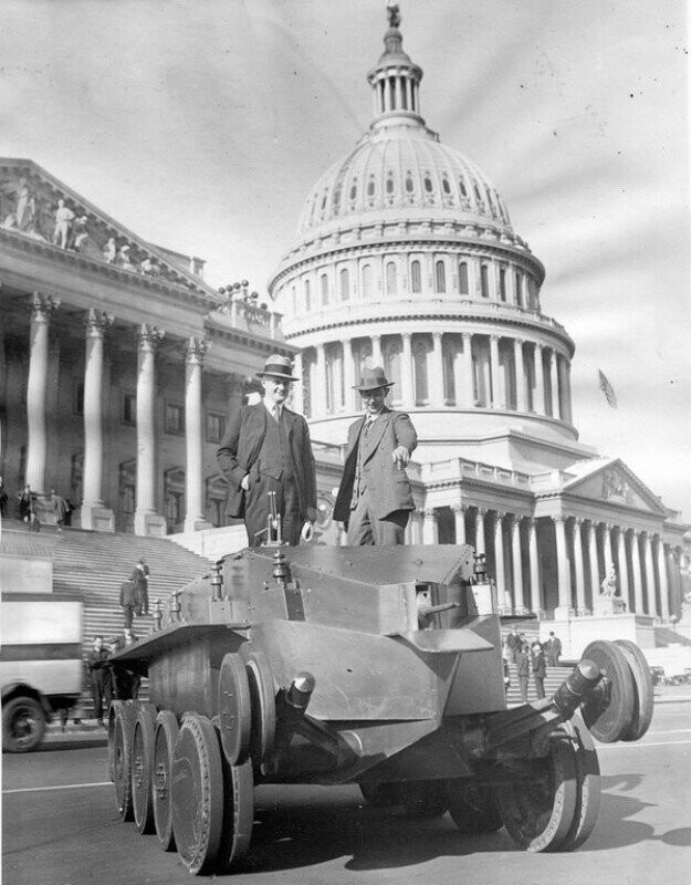 Прототип танка Кристи на Капитолийском холме, 1930-е