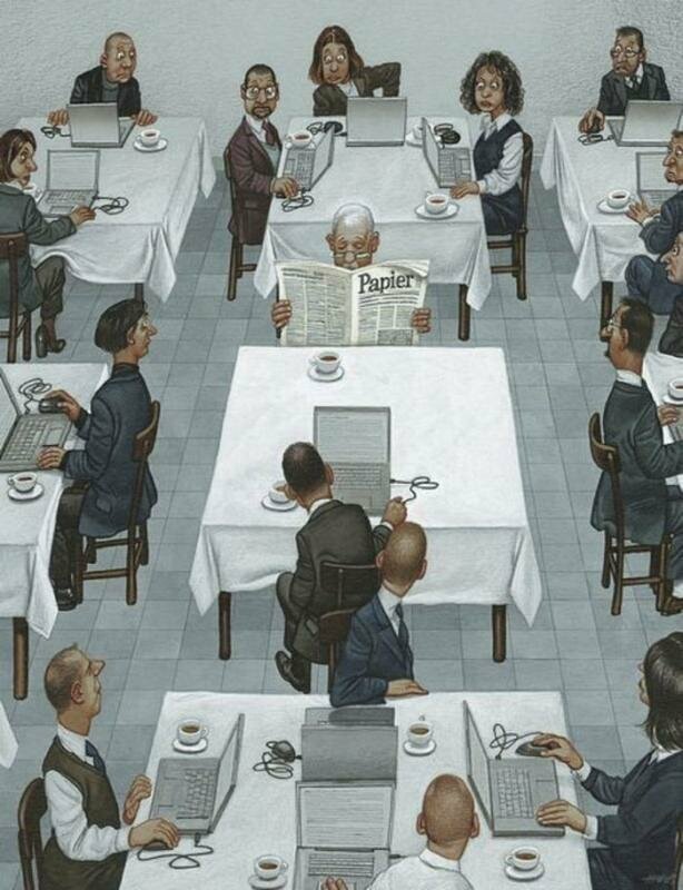 Карикатурист Герхард Хадерер обнажает проблемы современного общества
