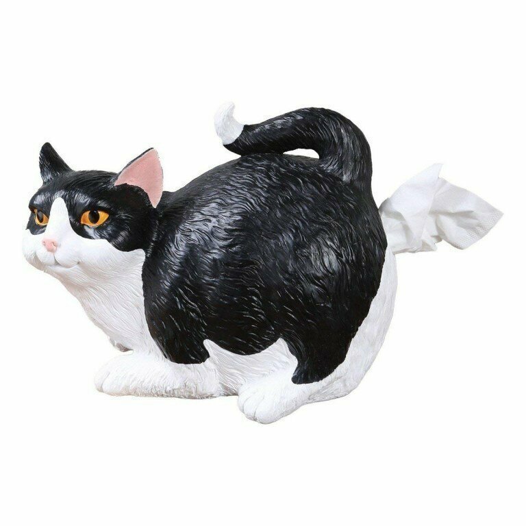 6. Подставка для салфеток в виде кошки с поднятым хвостом