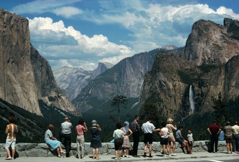 Панорама Национального парка Йосемити, в Калифорнии. США. 1965 год.