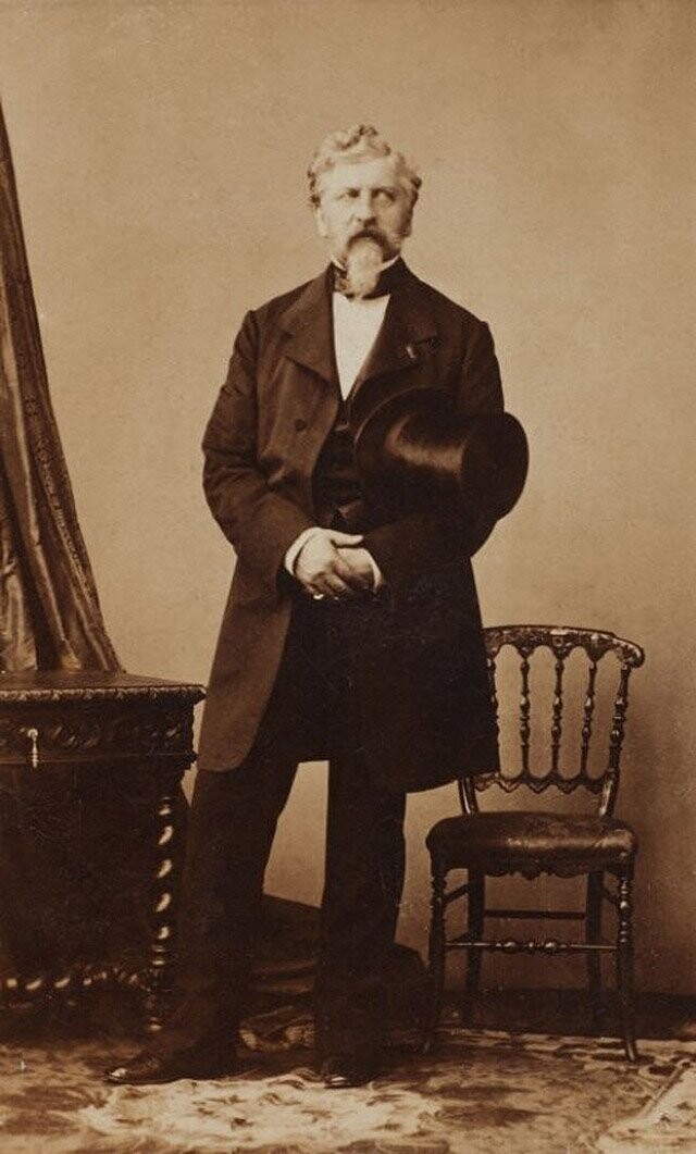 Жорж Шарль Дантес — убийца Александра Сергеевича Пушкина, 1860 год