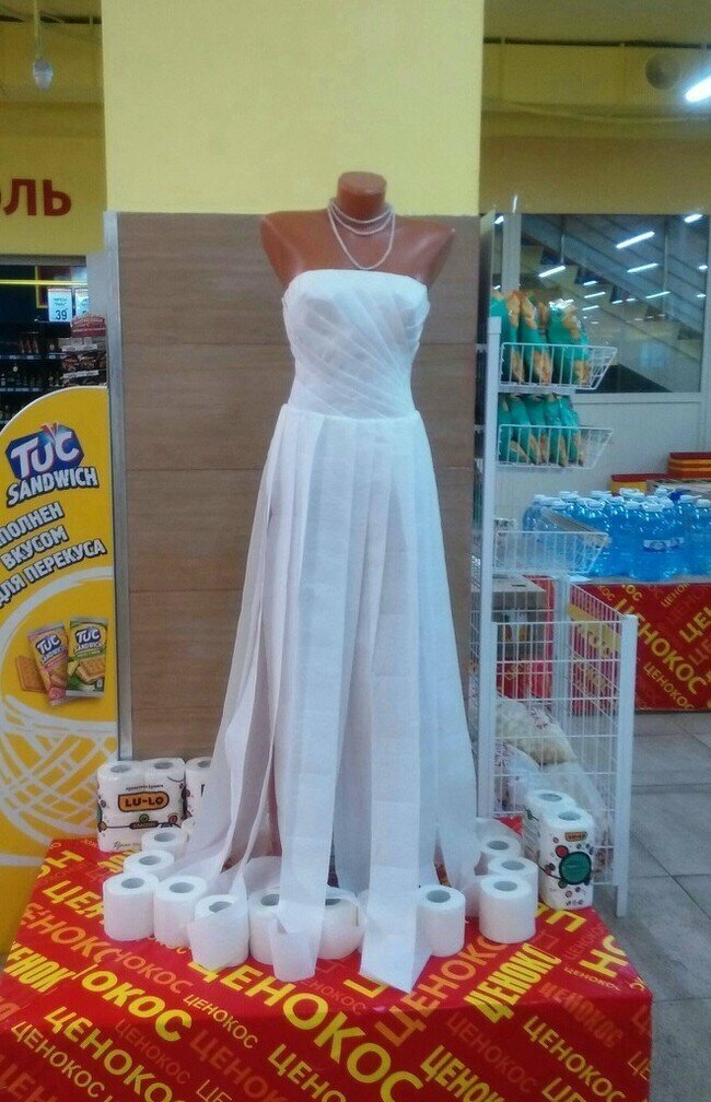 Бюджетный вариант свадебного платья