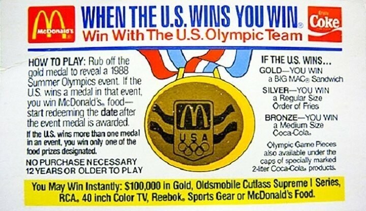 Олимпиада и McDonald’s