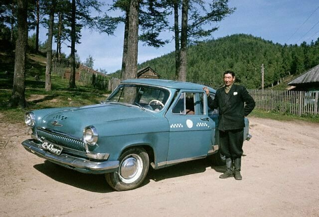 Водитель такси. Листвянка, 1964