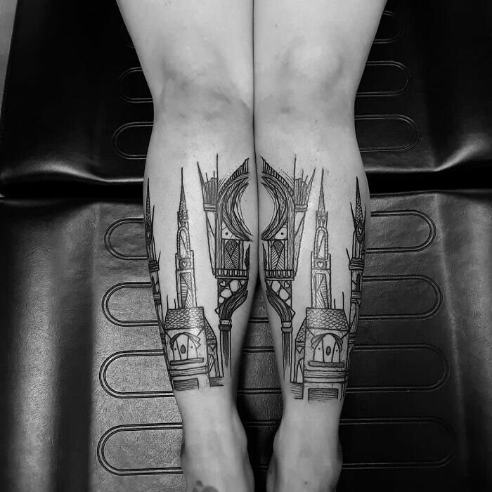 Сногсшибательные татуировки на ногах