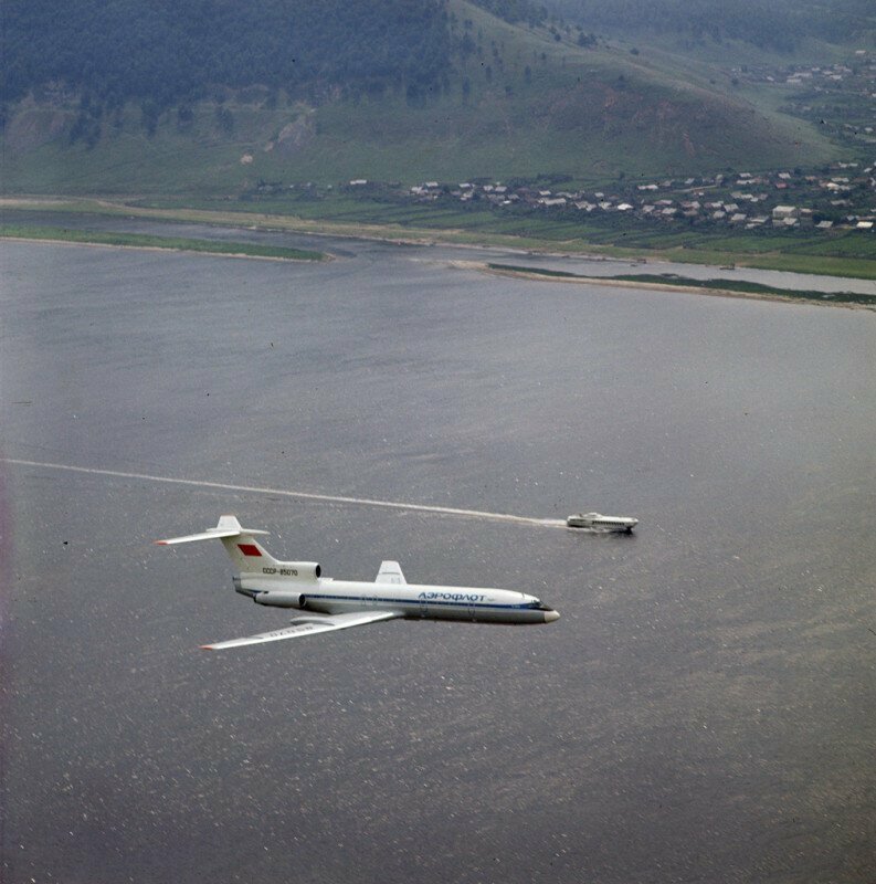 Самолет Ту–154 и «Ракета», 1980–е годы, СССР