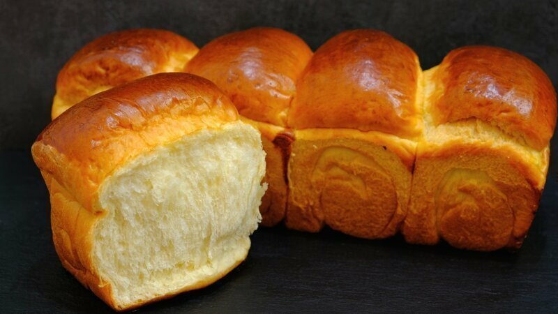 Японский молочный хлеб Хоккайдо на хлебной ЗАВАРКЕ долго не черствеет и не крошится