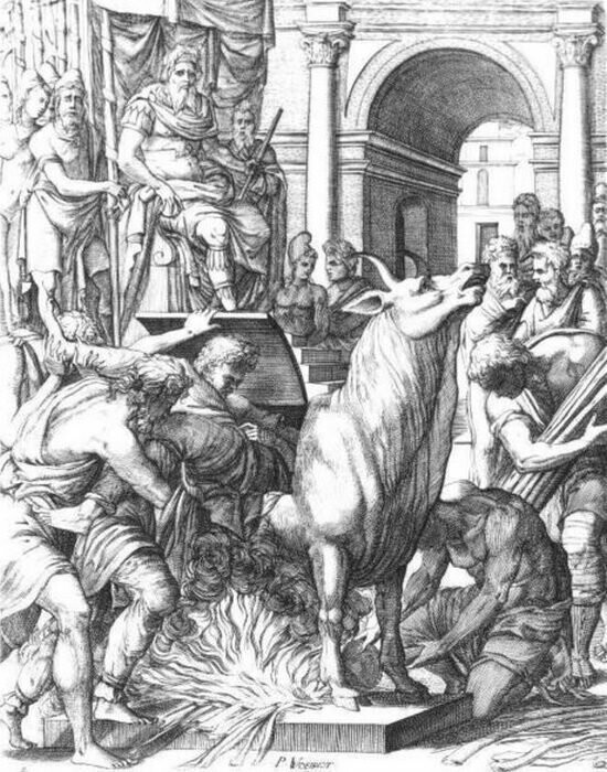 Медный бык — самое ужасное в истории устройство для пыток, придуманное греками