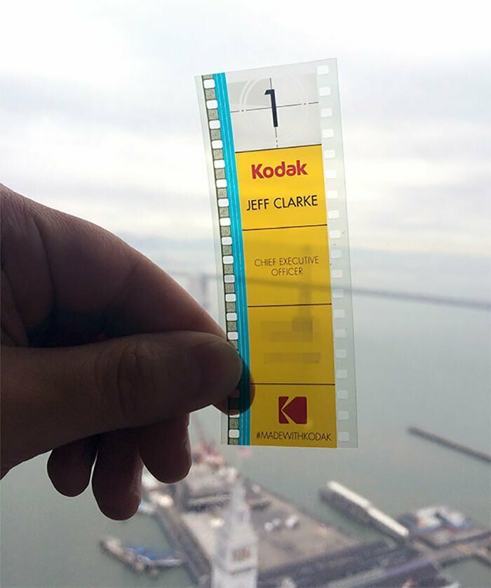 Визитная карточка генерального директора компании Kodak