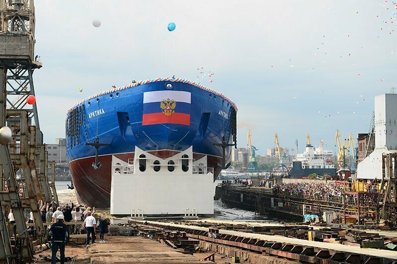 Крупнейший в мире атомный ледокол Арктика