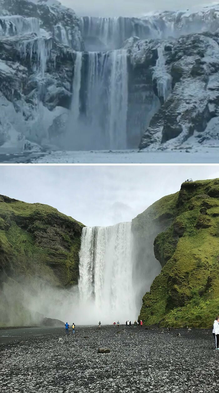21. Водопад Скоугафосс, Исландия - замок Драконий Камень