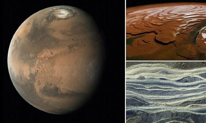 Ученые нашли огромные водные резервуары на Марсе